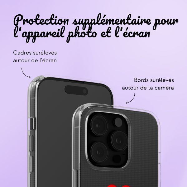 Coque personnalisée avec un cœur iPhone 16 Pro Max - Transparent