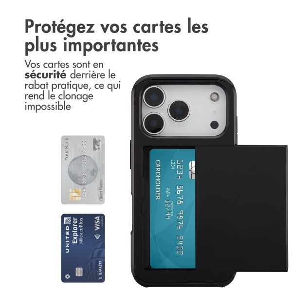 imoshion Coque arrière avec porte-cartes Apple iPhone 17 Pro - Noir