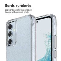 imoshion Coque arrière transparente Pailletée Samsung Galaxy A54 (5G) - Argent