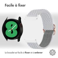 imoshion Bracelet élastique en nylon - Connexion universelle de 20 mm - Blanc