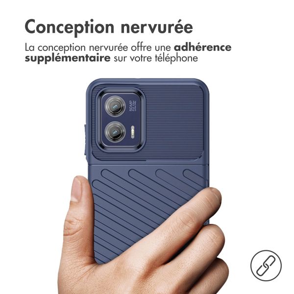 imoshion Coque Arrière Thunder Motorola Moto G73 - Bleu foncé