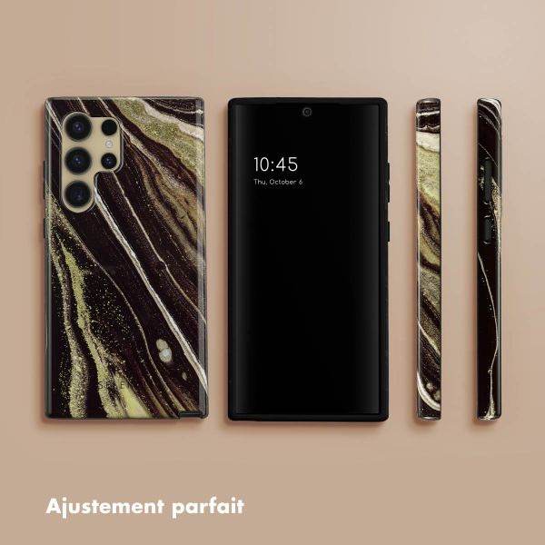 Selencia Coque arrière Vivid Samsung Galaxy S24 Ultra - Chic Marble