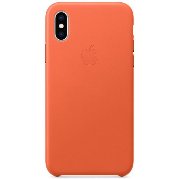 Apple Coque Leather iPhone Xs - Sunset