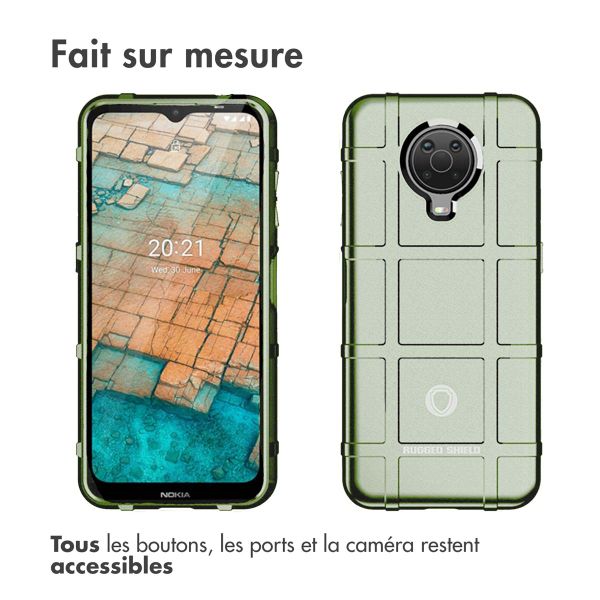 imoshion Coque Rugged Shield Nokia G10 / G20 - Vert foncé