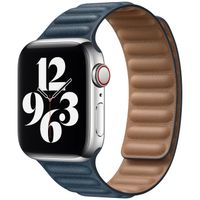 Apple Leather Link Apple Watch Series 1-9 / SE - 38/40/41 mm / Series 10 - 42 mm - Taille M/L - Baltic Blue