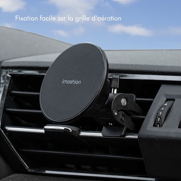 imoshion Support de téléphone pour voiture - Magnétique - Grille de ventilation - Noir