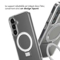 Accezz Coque Ring Stand avec MagSafe Samsung Galaxy S24 Plus - Transparent