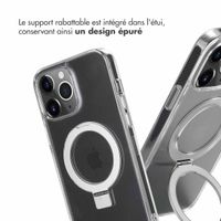 Accezz Coque Ring Stand avec MagSafe Apple iPhone 13 Pro Max - Transparent