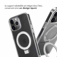 Accezz Coque Ring Stand avec MagSafe iPhone 13 Pro Max - Transparent