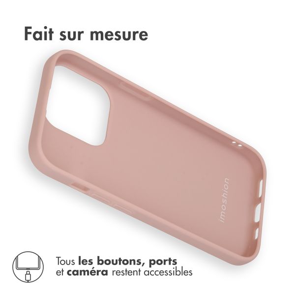 imoshion Coque Couleur Apple iPhone 14 Pro - Dusty Pink