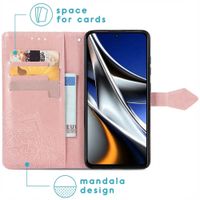 imoshion Etui de télephone Mandala Xiaomi Poco X4 Pro 5G - Rose Doré