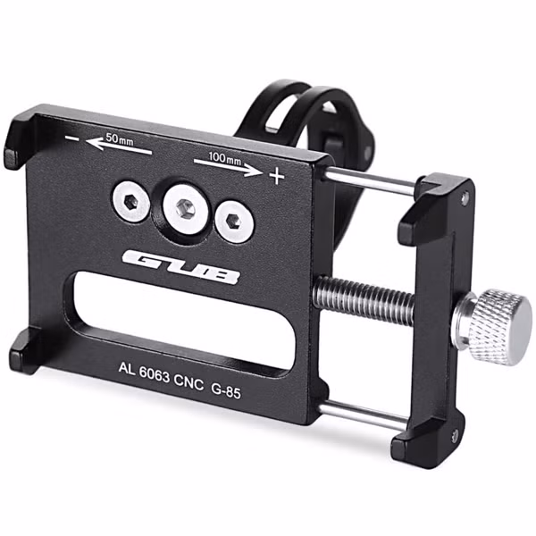 GUB G85 Support de téléphone pour vélo - Réglable - Universel - Noir