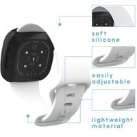 imoshion Bracelet silicone Fitbit Versa 4/ 3 / Sense (2) - Blanc