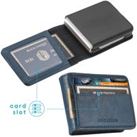 imoshion Étui de télephone portefeuille Luxe Samsung Galaxy Z Flip 3 - Bleu foncé