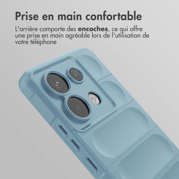 imoshion Coque arrière EasyGrip Xiaomi Poco X6 Pro - Bleu clair