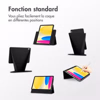 Accezz High Stand tablet case Apple iPad 11 (2025) 11 pouces A16 / iPad 10 (2022) 10.9 pouces - Noir
