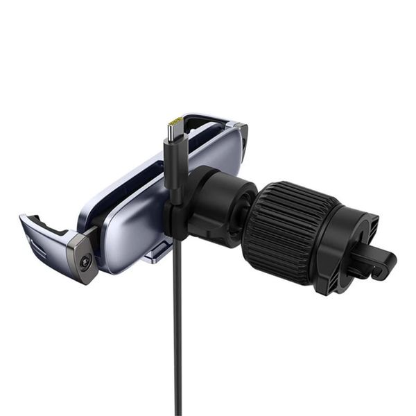 Baseus Support de téléphone UltraControl Gravity pour voiture - Universel - Grille de ventilation - Space Grey