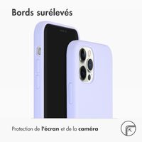 Accezz Coque Liquid Silicone Apple iPhone 12 (Pro) - Violet