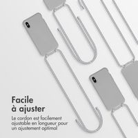 imoshion Coque de couleur avec cordon amovible Apple iPhone X / Xs - Gris
