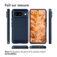 imoshion Coque Brushed Google Pixel 8 - Bleu foncé