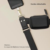 Selencia Cordon de téléphone avec petit sac - Midnight Black