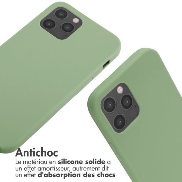 imoshion Coque en silicone avec cordon Apple iPhone 12 (Pro) - Vert