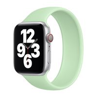Apple Bracelet Boucle unique en Silicone Apple Watch Series 1 - 9 / SE (38/40/41 mm) | Series 10 / 11 (42 mm) - Taille 6 - Pistachio