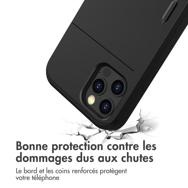 imoshion Coque arrière avec porte-cartes Apple iPhone 12 Pro Max - Noir