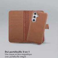 Selencia Étui portefeuille amovible Olyn avec MagSafe Samsung Galaxy S24 FE - Marron