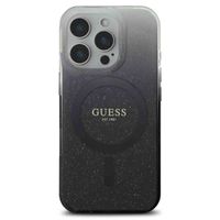 Guess Coque MagSafe IML Glitter Gradient Apple iPhone 16 Pro - Noir