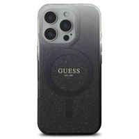 Guess Coque MagSafe IML Glitter Gradient iPhone 16 Pro - Black