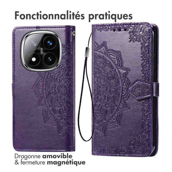 imoshion Etui de télephone Mandala Xiaomi Redmi Note 14 Pro (4G) - Violet