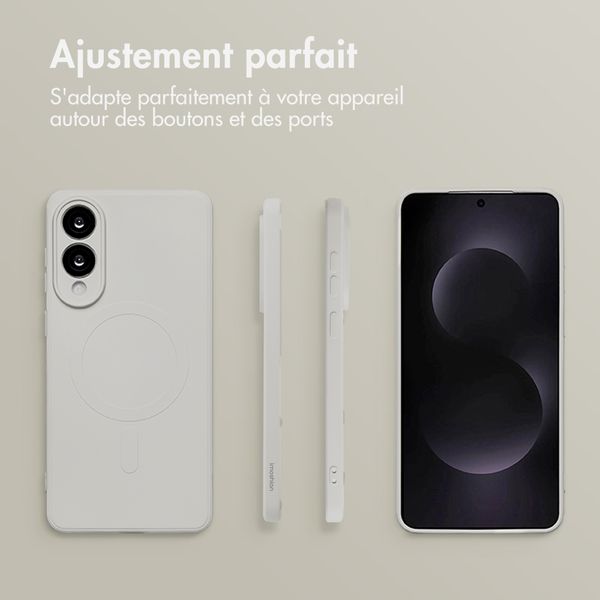 imoshion Coque Couleur avec MagSafe Samsung Galaxy S25 Edge - Beige