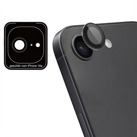imoshion Lot de 2 protections d'objectif de caméra Apple iPhone 16e - Noir