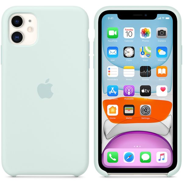 Apple Coque en silicone Apple iPhone 11 - Seafoam