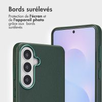 Accezz Étui de télephone portefeuille en cuir 2-en-1 avec MagSafe Samsung Galaxy S26 Plus - Cedar Green