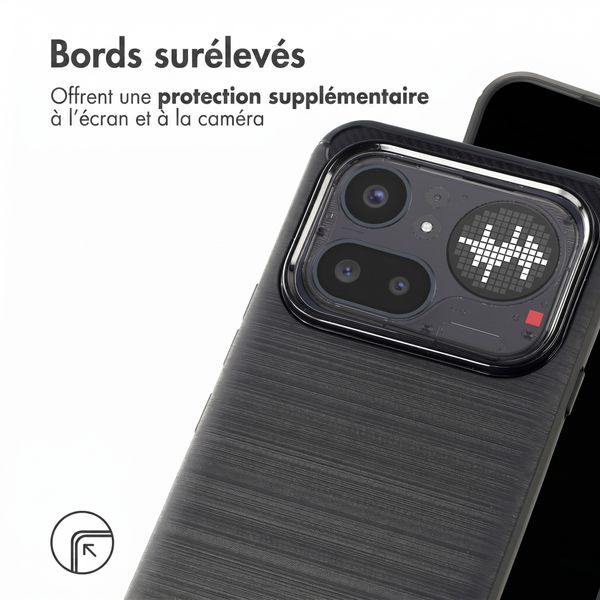 imoshion Coque Brushed Nothing Phone (4a) Pro - Noir