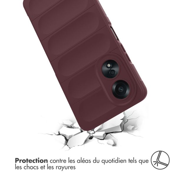 imoshion Coque arrière EasyGrip Oppo A58 (4G) - Aubergine