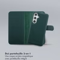 Selencia Étui portefeuille amovible Olyn avec MagSafe Samsung Galaxy S24 FE - Vert