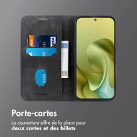 imoshion Étui de téléphone portefeuille Slim Motorola Moto G86 - Noir