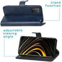 imoshion Étui de télephone portefeuille de luxe Xiaomi Poco M3 - Bleu foncé