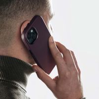 Accezz Coque arrière en cuir avec MagSafe Samsung Galaxy S24 - Heath Purple