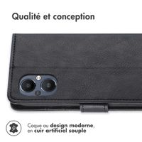 imoshion Étui de téléphone portefeuille Luxe Oppo Reno8 Lite - Noir