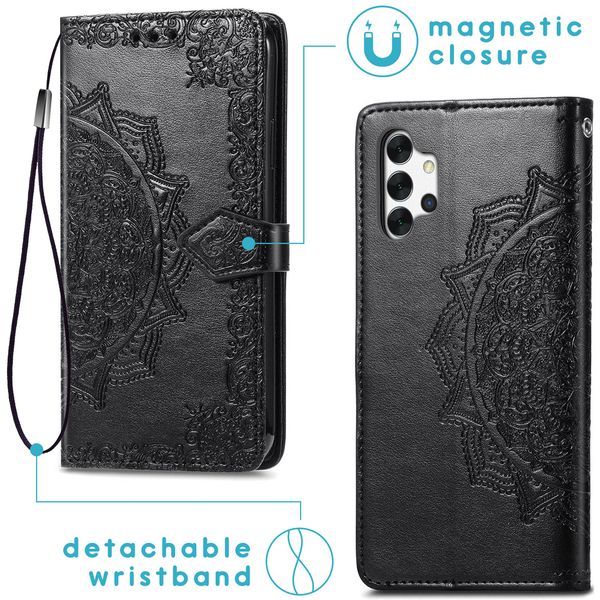 imoshion Etui de télephone Mandala Samsung Galaxy A32 (5G) - Noir