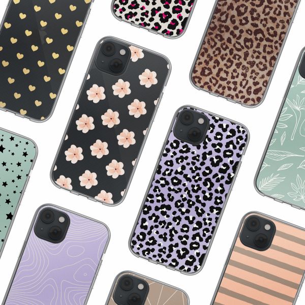 imoshion Coque Design iPhone 14 - Floral Peach