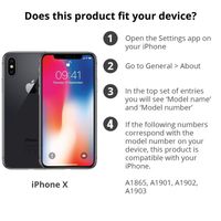 Apple Coque en silicone Apple iPhone X - Noir