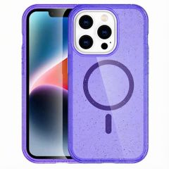 imoshion Coque Pailletée avec MagSafe Apple iPhone 14 Pro - Paillettes Violet