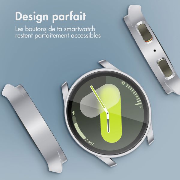 imoshion Coque rigide à couverture complète Samsung Galaxy Watch 7 - 44 mm - Argent