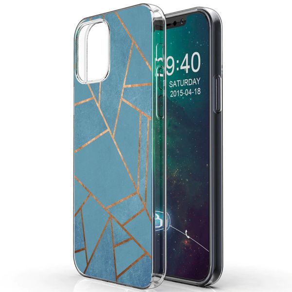 imoshion Coque Design iPhone 12 (Pro) - Blue Graphic