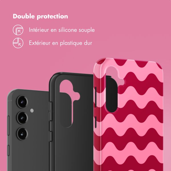 Selencia Coque arrière Vivid Samsung Galaxy S23 FE - Wave Vibes Lipstick